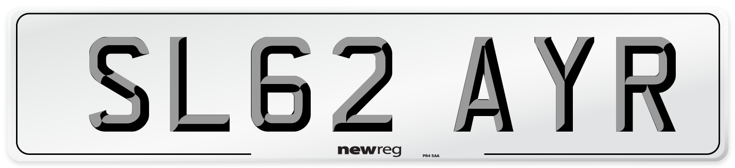SL62 AYR Number Plate from New Reg